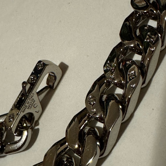 AUTHENTIC LOUIS VUITTON LV 18 CHAIN LINK CUBAN NECKLACE VIRGIL ABLOH MEN MP2770